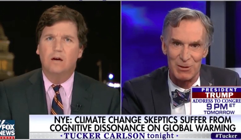 Bill Nye to Tucker Carlson: Humans Cause '100 Percent' of Climate Change