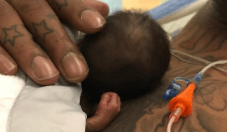 NBA Star J.R. Smith Shares Moving Photo of First Time Holding Tiny Preemie Daughter