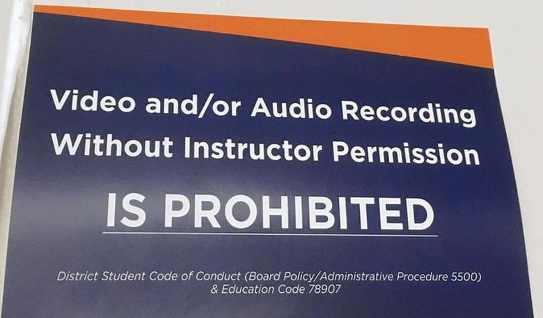 College Warns Against Recording in Class After Prof's Anti-Trump Rant Goes Viral