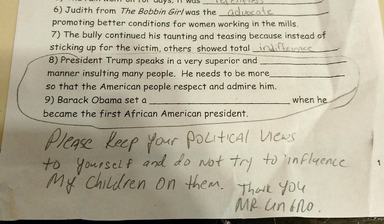 11-Year-Old Docked Points for Not Bashing Trump