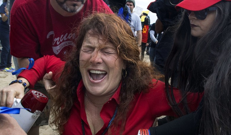 Masked Agitators Attack President's Supporters, Whine When MAGA Strikes Back