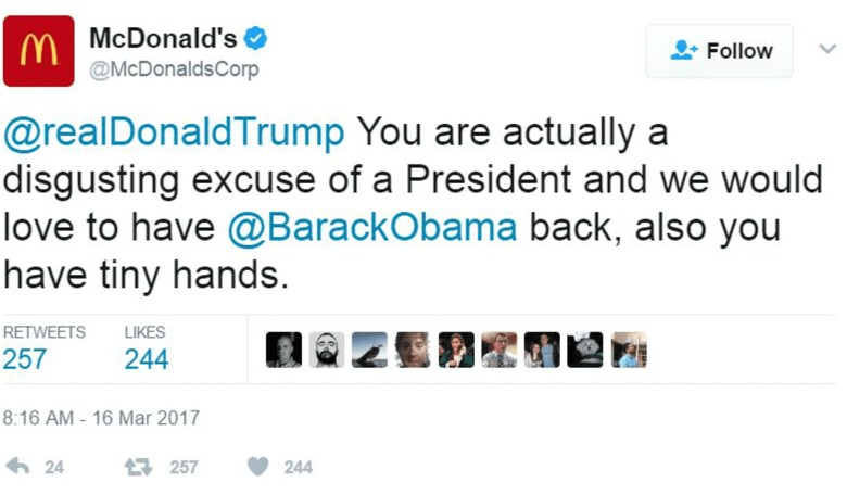 What Was McDonald's Thinking With This Nasty Anti-Trump Tweet?