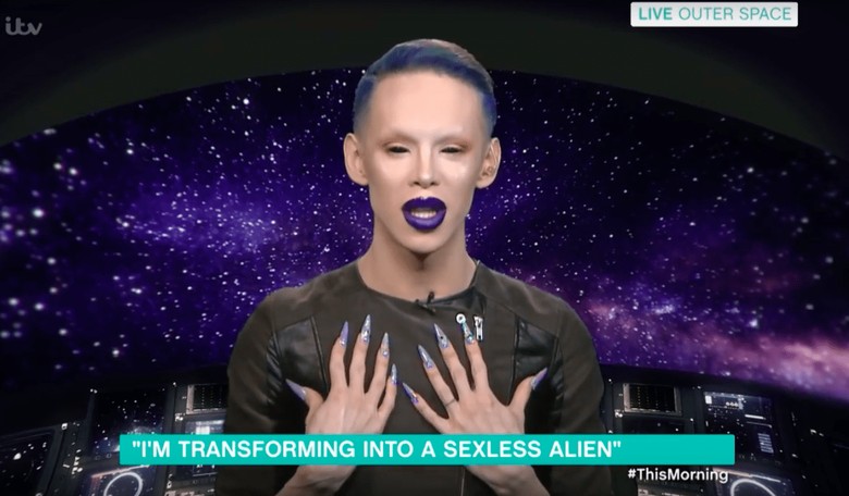 Transgender Man Identifies as Alien, Plans to Remove Genitals, Adopt Kids