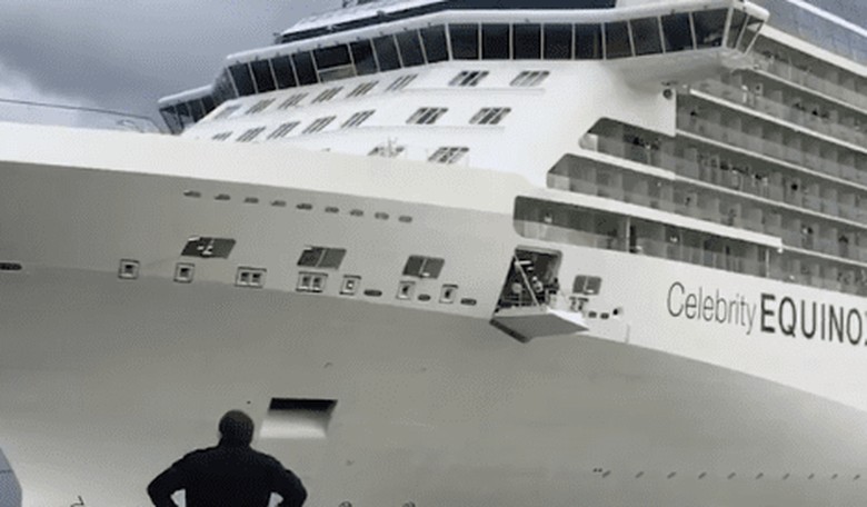 A 1000+ Ft. Cruise Ship Got Very Close to Hitting This Guy's House