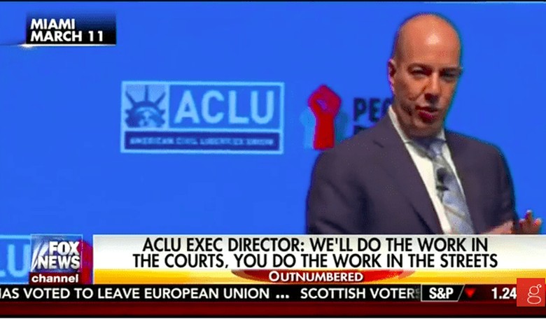 The ACLU Exec. Director Said 'We'll Do the Work in the Courts, You Do the Work in the Street'