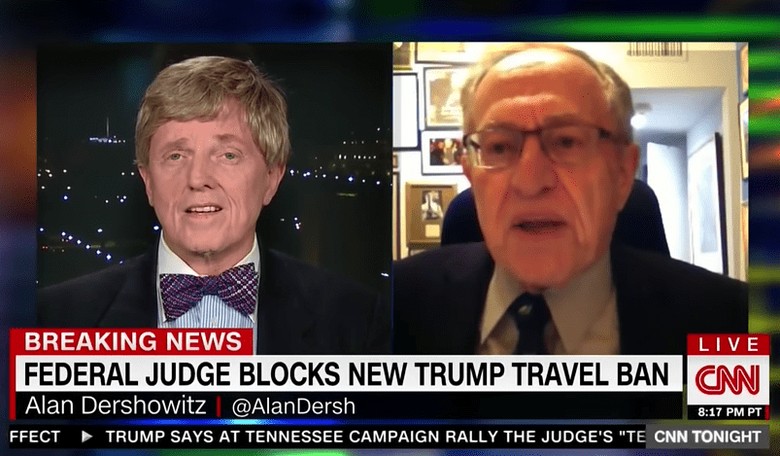 Alan Dershowitz Slams a Fellow CNN Panelist for His 'Bigotry'