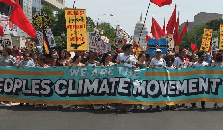 Humpty Trumpty, Batman, and Pink Flamingos at the People's Climate March