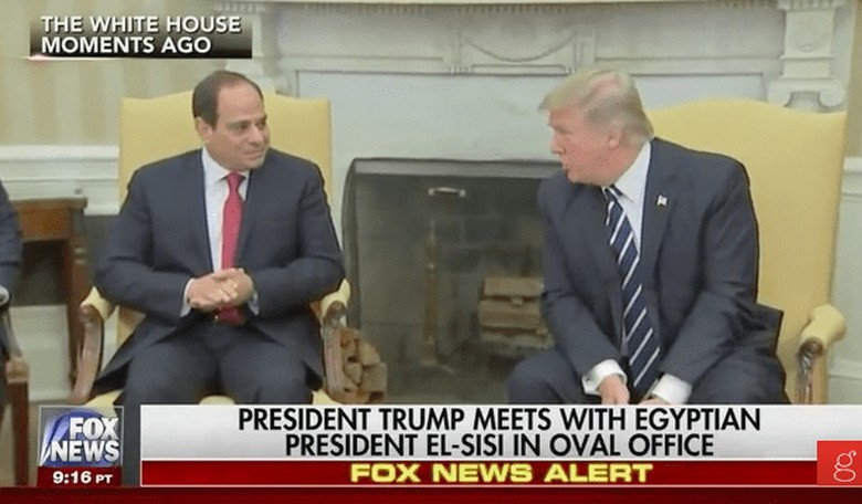 Trump Says We Have Egypt's Back...