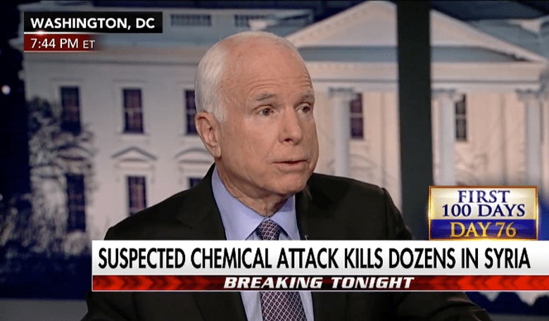McCain: 'Barack Obama Had an Opportunity to Stop This' Attack in Syria