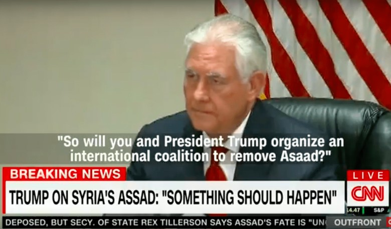 Tillerson: Trump Is Weighing Regime Change In Syria