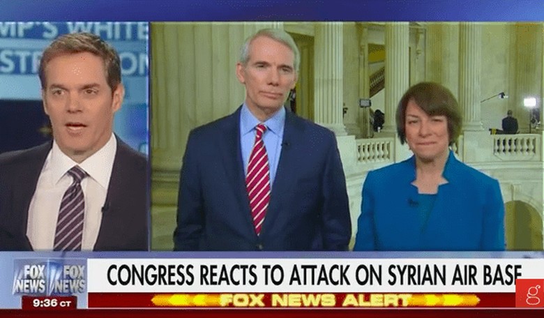 Dem and GOP Senators Seem to Agree With Trump Syria Military Action