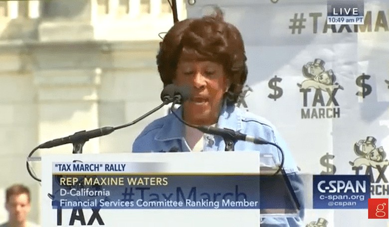 Maxine Waters Led a Chant to Impeach Trump