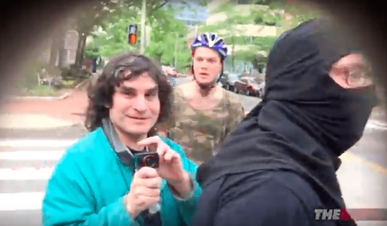 Antifa Activist Punches Journalist on Camera, Then Claims Self-Defense