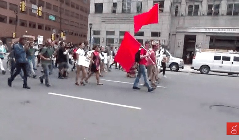 Philadelphia Protesters Chant 'Kill Trump, Kill Pence'