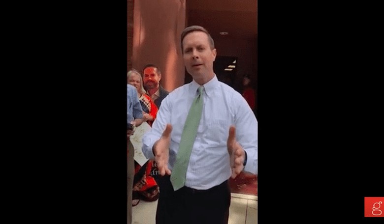 Liberal Protesters Laughed When a GOP Congressman Told a Story About His Wife's Cancer...