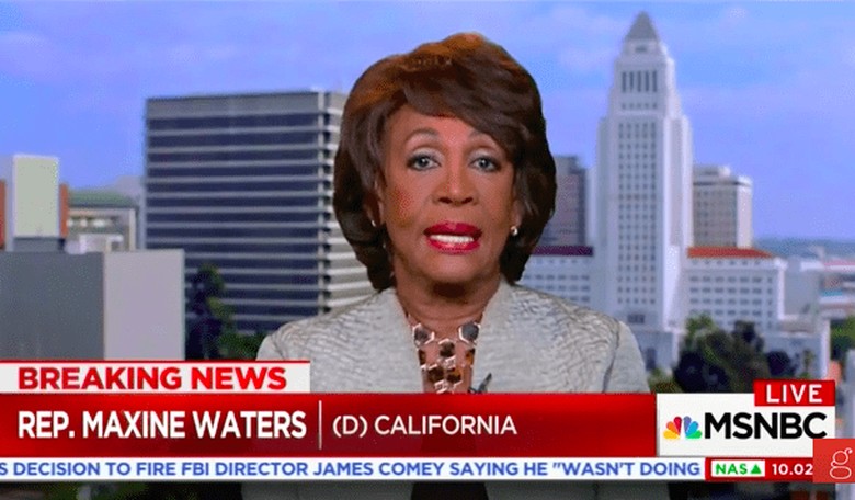 Maxine Waters Thinks It Would've Been Fine for Hillary to Fire Comey, But Doesn't Support Trump Firing Him