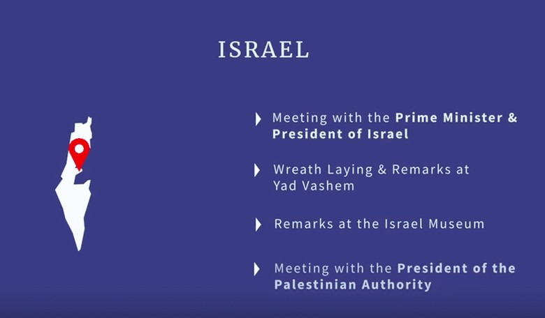 White House Posts Map With Half of Israel Missing!