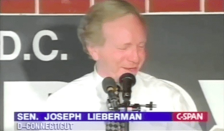In '99, Joe Lieberman Teased Trump About What His Presidency Would Look Like