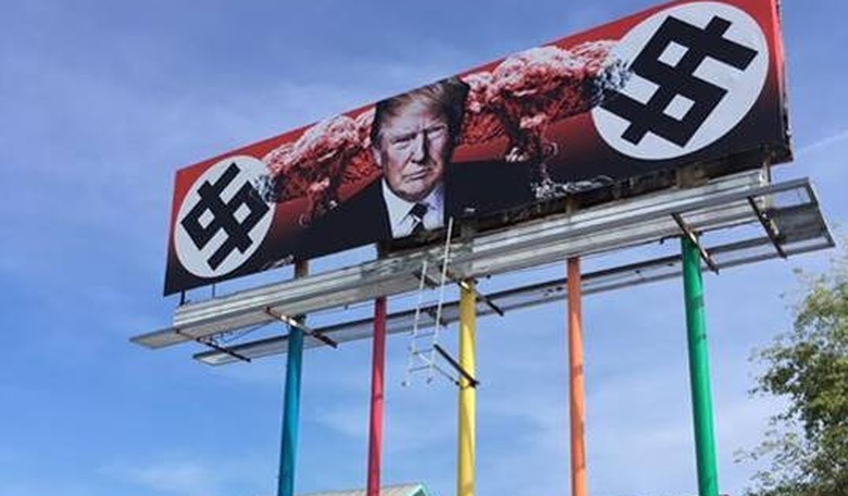 Billboard Depicting Trump as a NAZI Funded with Taxpayer Dollars