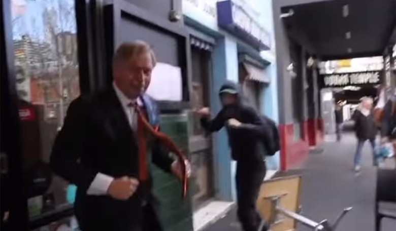 Aussie Conservative Andrew Bolt Fights Off Antifa Ambush