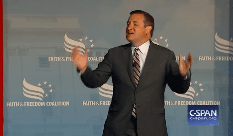 The Faith & Freedom Coalition Didn't Want Ted Cruz to Keep Speaking...?
