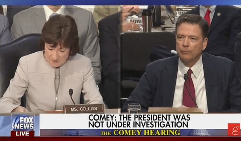 Comey Says That When He Was Fired, Trump Wasn't Under Investigation