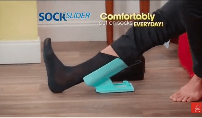 Lazy or Brilliant? A Gadget to Help Put on Your Socks