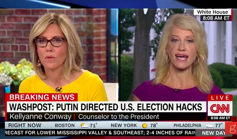 CNN Badgers Kellyanne Conway, Wants Her to Say What Trump Is Doing Minute by Minute to Keep Russia at Bay