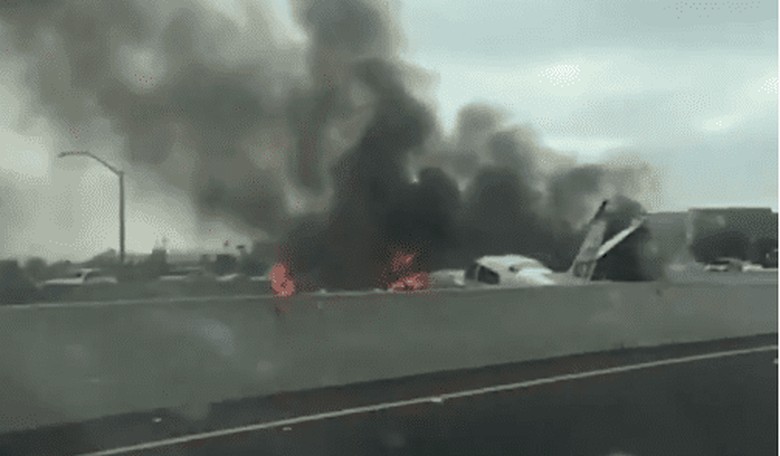 A Plane Just Landed on a Southern California Freeway!
