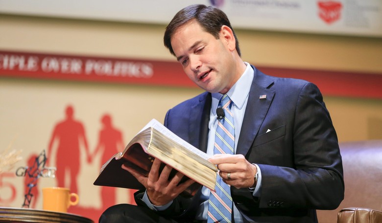 Atheist Group Threatens Lawsuit If Marco Rubio Doesn’t Stop Tweeting Bible Verses
