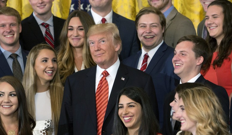 Trump Rolls His Eyes, Mugs for Camera When Asked About Jeff Sessions