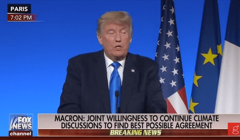 Trump Says We May Rejoin the Paris Climate Accord...