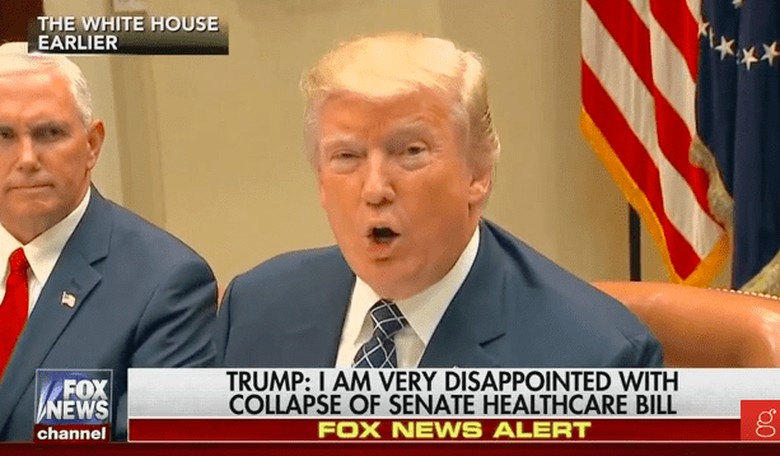 Trump Reiterates Call to 'Let Obamacare Fail'