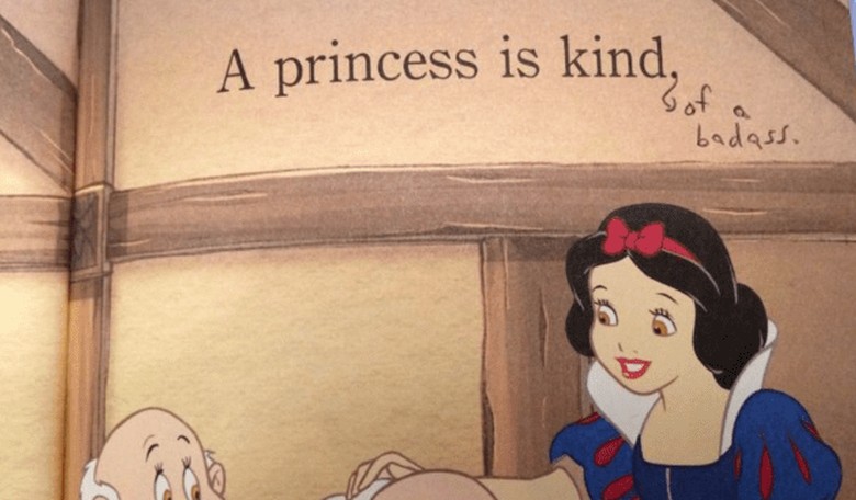 Mom Edits Daughter's Disney Princess Book to Make It More 'Feminist'