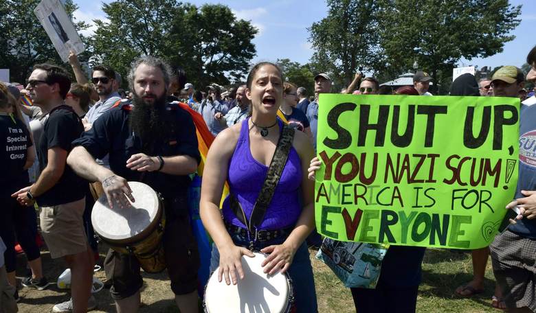 Thousands of Leftists Converge on Boston to Protest Nazis
