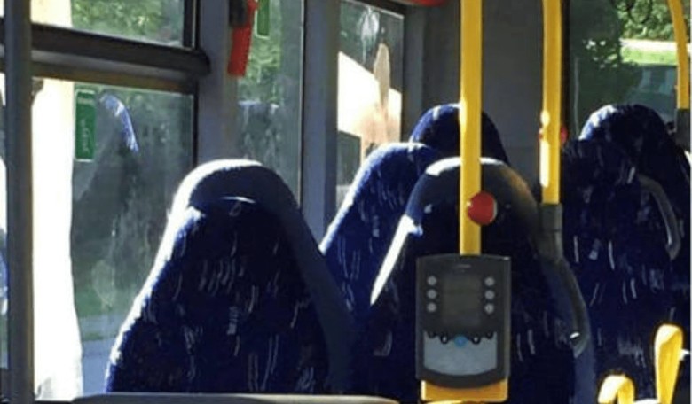 Do You See Burqas or Bus Seats in This Picture?