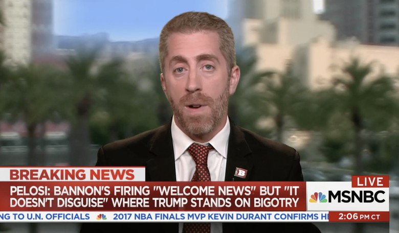 Breitbart Editor: 'If Trump 'Pulls an Arnold Schwarzenegger,' He Will Struggle to Be Reelected