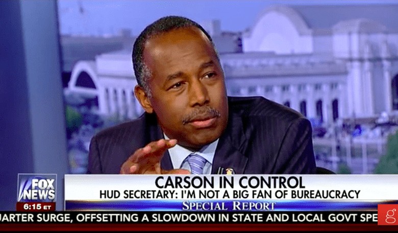 Ben Carson Says He's 'Not a Big Fan' of His Own Cabinet Department
