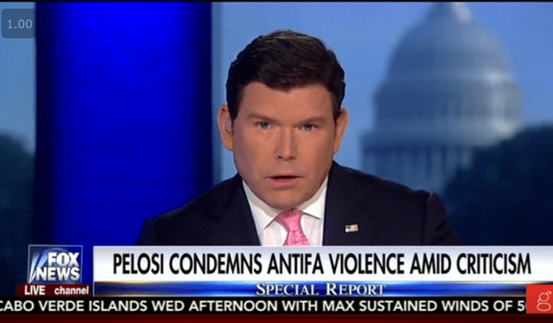 Bret Baier Wonders Why Democrats Aren't Condemning Antifa Violence