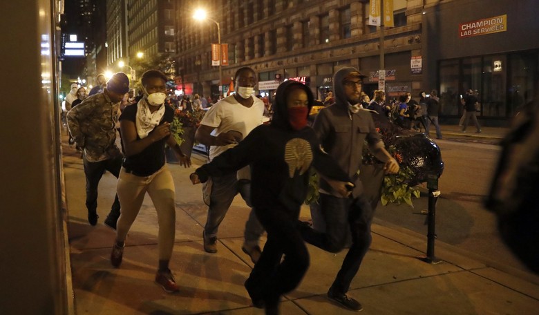 Third Night of Violent Protests: St. Louis County Police Officers Get Sprayed with Unknown Chemical