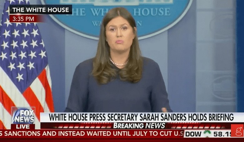 Huckabee Sanders Calls Poll Numbers 'Silly'