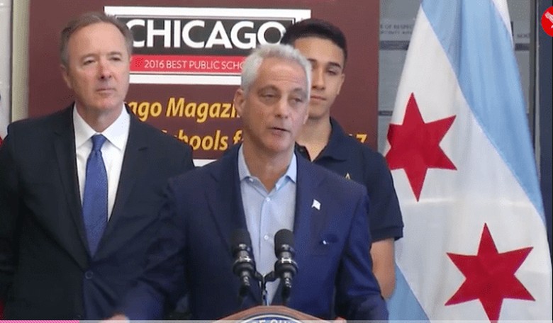 Chicago Mayor Declares His City 'a Trump Free Zone'