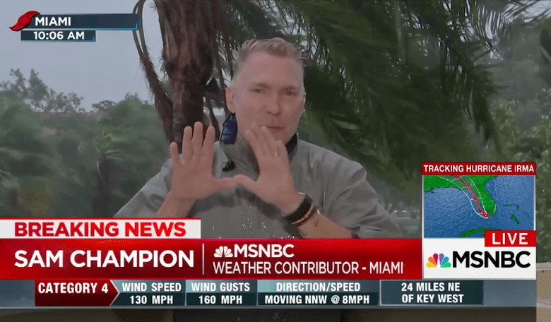 Reporters Do Actually Have Barriers From the Storm During Their Hurricane Coverage
