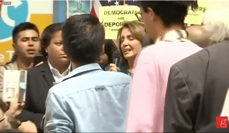 Nancy Pelosi Was Confronted and Called a 'Liar' by Immigration Protesters