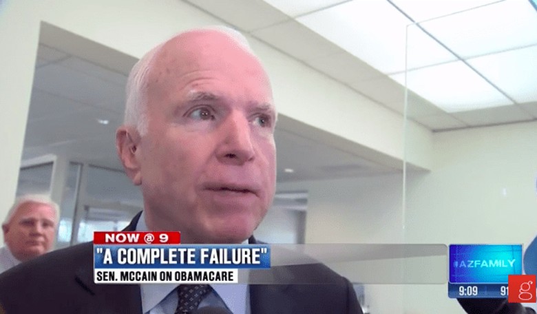 1 Year Ago, John McCain Said Obamacare Was 'a Complete Failure'