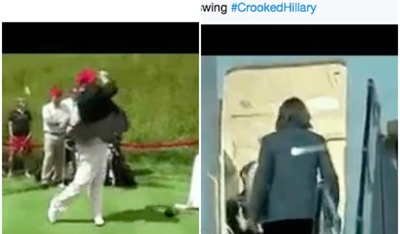 President Donald Trump Retweets Video of Him Hitting Hillary Clinton With a Golf Ball