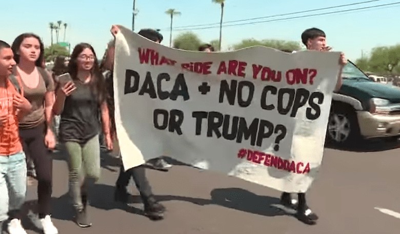 Phoenix High School Students Stage Walkout Over DACA