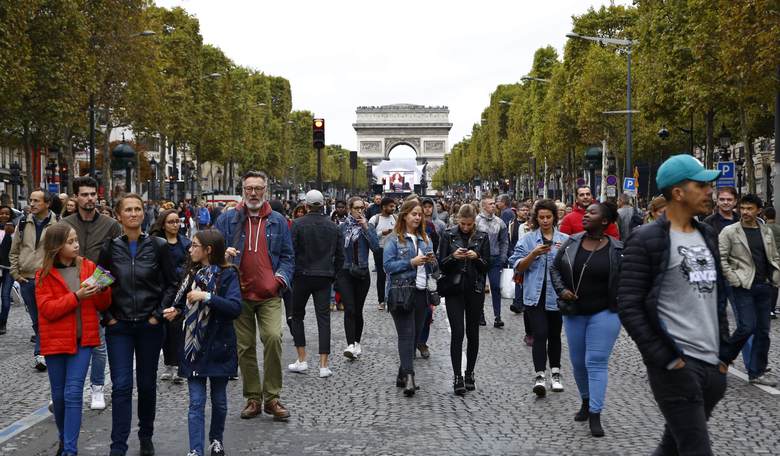 In Paris aujourd'hui, a Day Without les Voitures