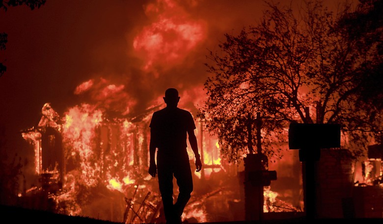 Toll of Dead and Missing, Damage Mount in California Wildfires