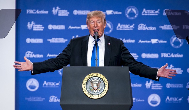 Trump: 'We Are Stopping Cold the Attacks on Judeo-Christian Values'